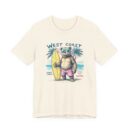 West Coast Beach Bear Tee, Summer Shirt, Surfing T-Shirt, Cute Animal Apparel, Vacation Outfit, Gift for Beach Lovers