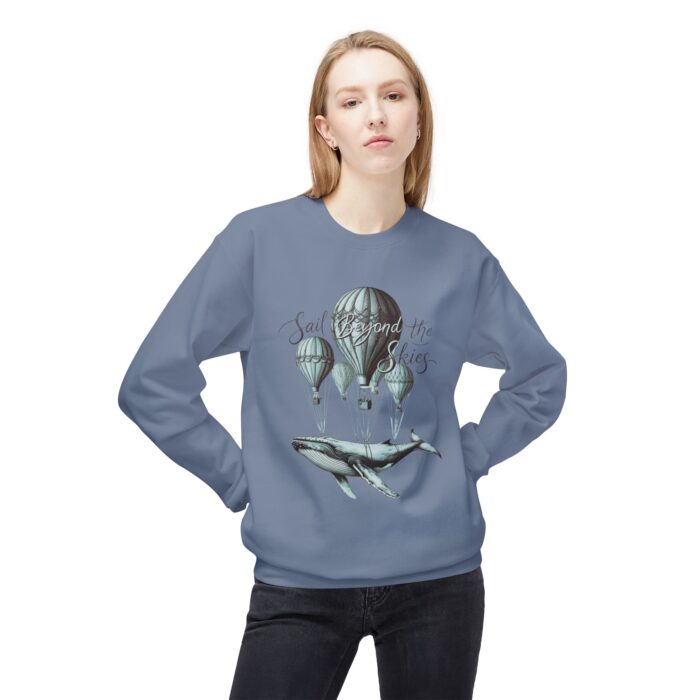 Sail Beyond the Skies Unisex Midweight Softstyle Fleece Crewneck Sweatshirt - Image 11