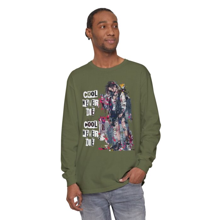 Cool never die Garment-dyed Long Sleeve T-Shirt - Image 35