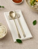 Royal King & Queen Titanium-Coated Spoon and Chopstick Gift Set