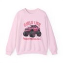 Girls like monster trucks Unisex Heavy Blend™ Crewneck Sweatshirt