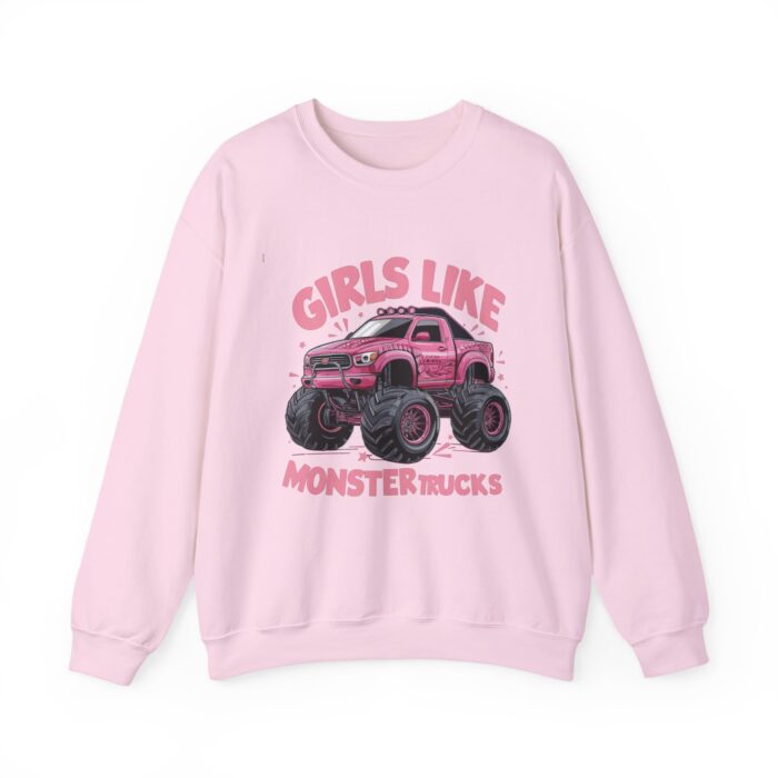 Girls like monster trucks Unisex Heavy Blend™ Crewneck Sweatshirt
