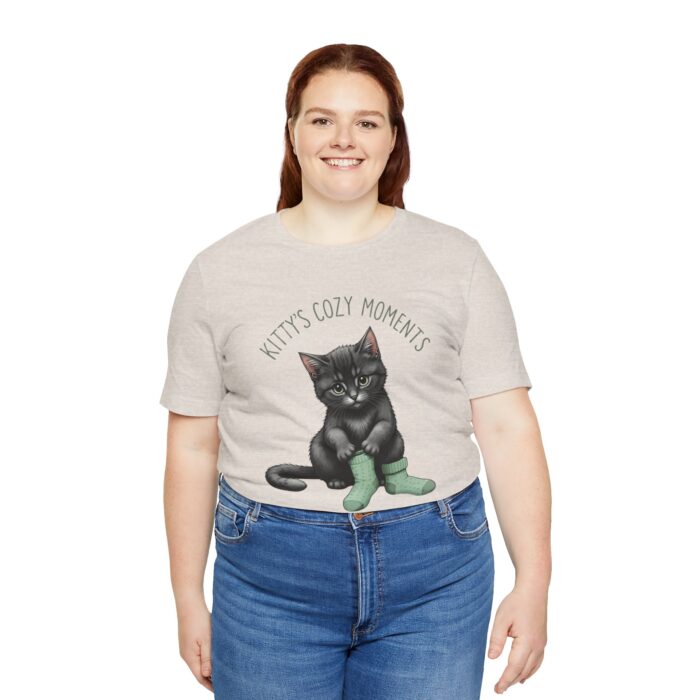 Cute Cat Jersey Tee - Kitty's Cozy Moments, Pet Lover Shirt, Gifts for Cat Owners, Animal Lover Apparel, Fun Cat Lover Tee - Image 26