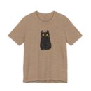 Cute Black Cat Unisex Tee, Cat Lover Shirt, Pet Lover Gift, Halloween Clothing, Everyday Comfort Tee