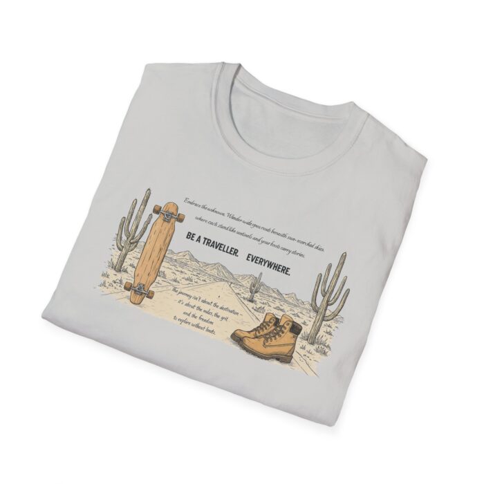 Be a traveller everywhere Unisex Softstyle T-Shirt - Image 12