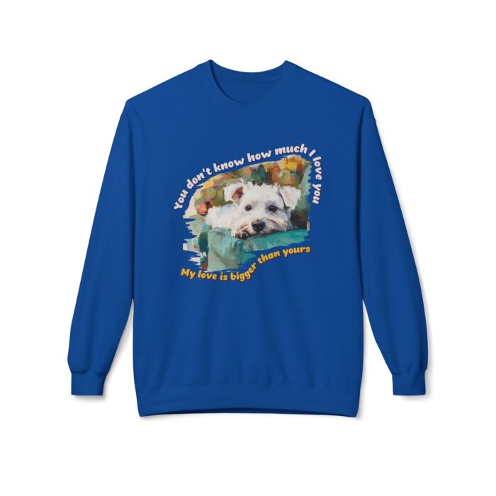 My love is bigger than yours Unisex Midweight Softstyle Fleece Crewneck Sweatshirt - Image 17