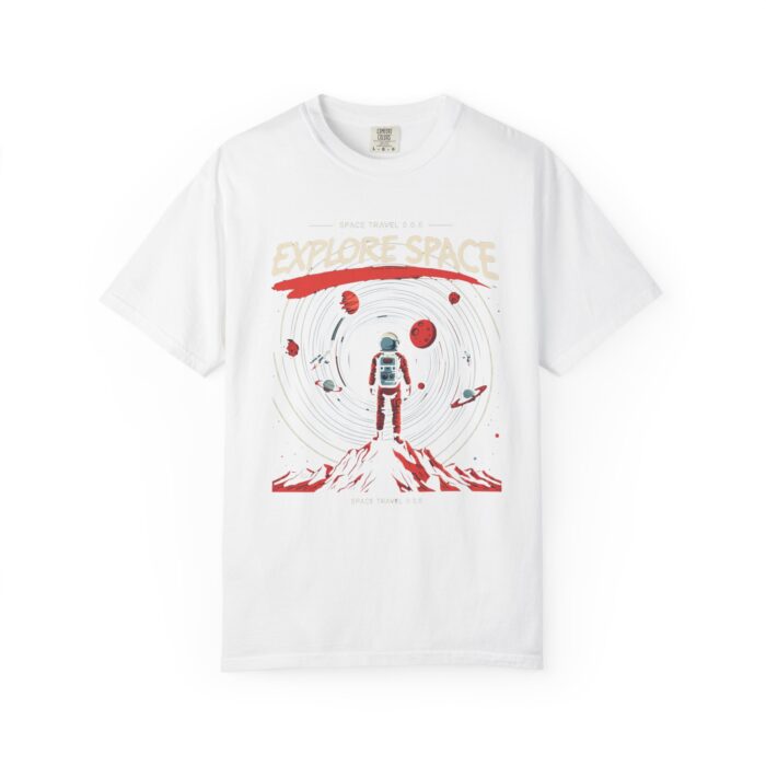 Explore Space Unisex Garment-Dyed T-Shirt | Adventure & Travel Theme - Image 9