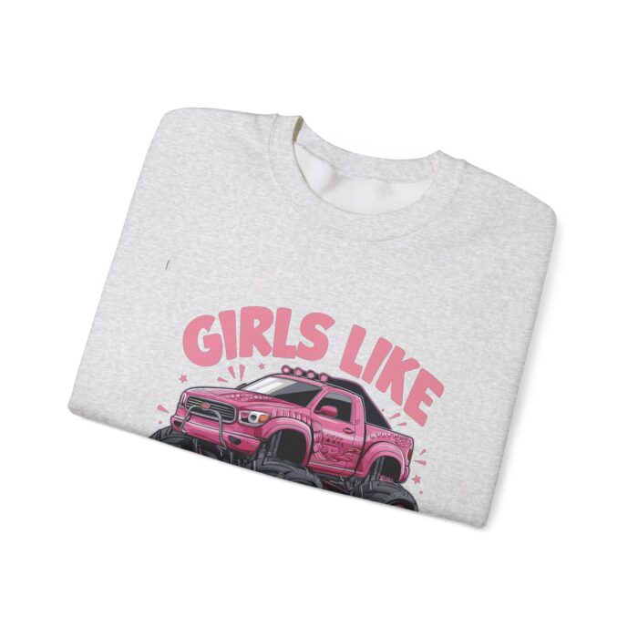 Girls like monster trucks Unisex Heavy Blend™ Crewneck Sweatshirt - Image 15