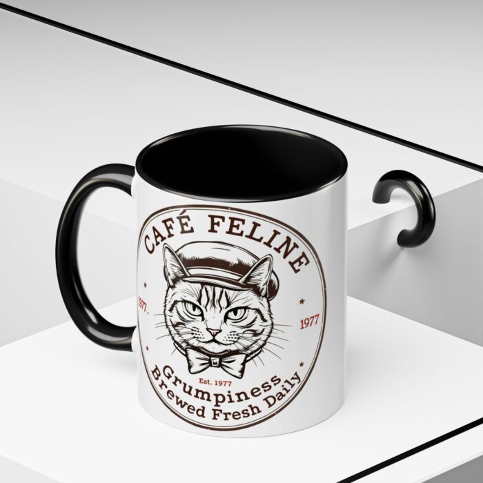Grumpy Cat Accent Coffee Mug | Cat Lover Gift, Unique Coffee Cup, Pet-Themed Kitchenware, Café Decor, Funny Cat Mug - Image 10