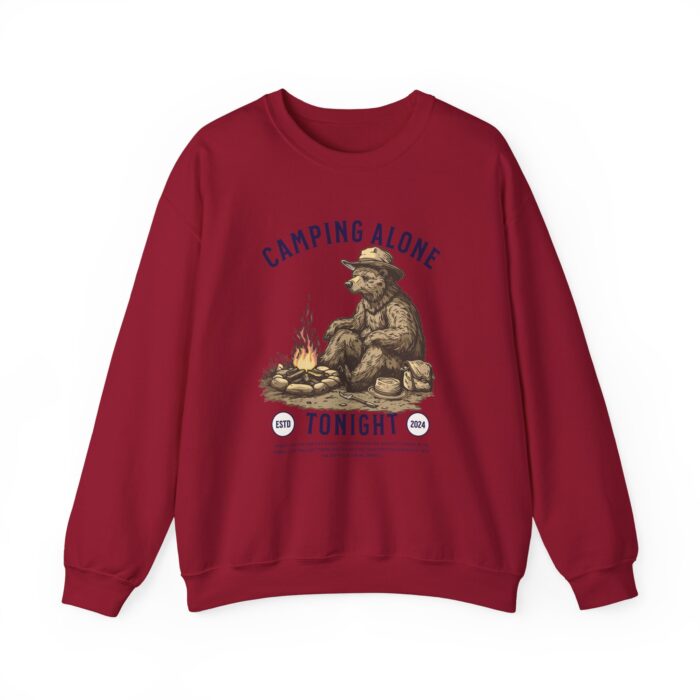 Camping alone Unisex Heavy Blend™ Crewneck Sweatshirt - Image 65