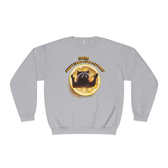 Lemonish racoon Unisex NuBlend® Crewneck Sweatshirt - Image 17