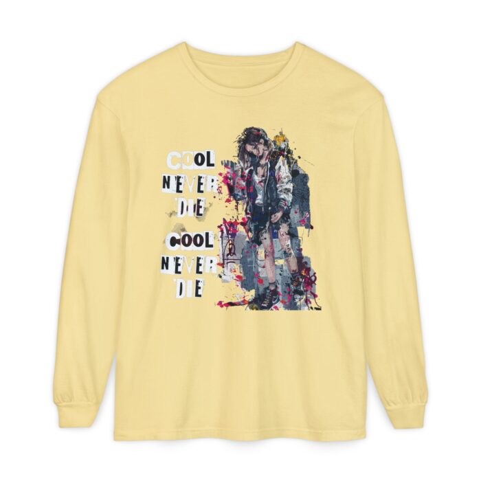 Cool never die Garment-dyed Long Sleeve T-Shirt - Image 25