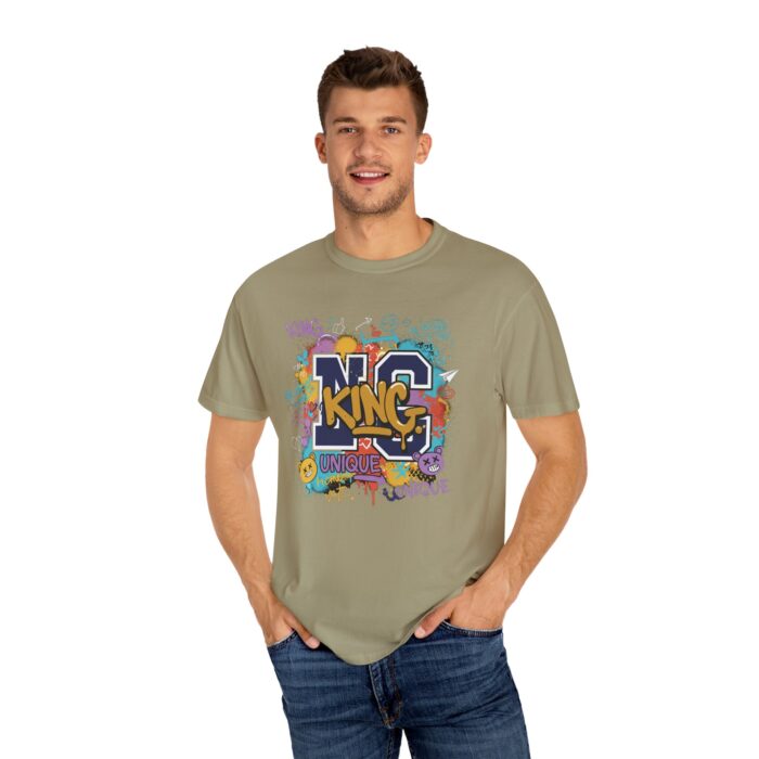 Unisex Garment-Dyed T-Shirt - Colorful 'King' Graphic Tee for Trendsetters - Image 28