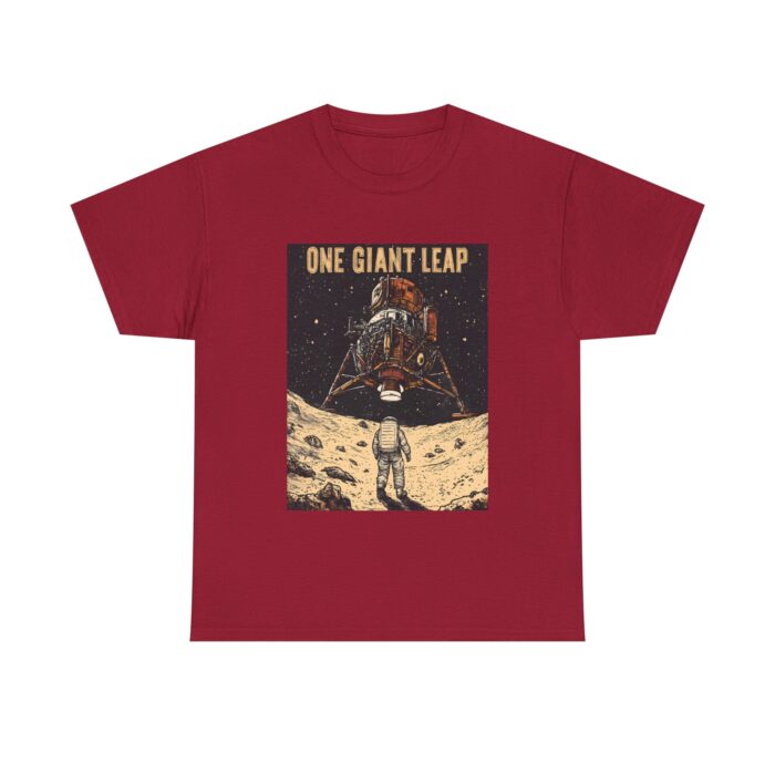 Moon Landing Adventure Tee - Unisex Heavy Cotton T-Shirt, Space Exploration Gift, Astronomy Shirt, Vintage Style Tee, One Giant Leap Design - Image 33