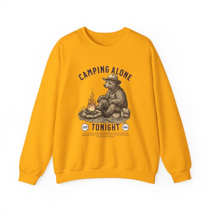 Camping alone Unisex Heavy Blend™ Crewneck Sweatshirt - Image 21