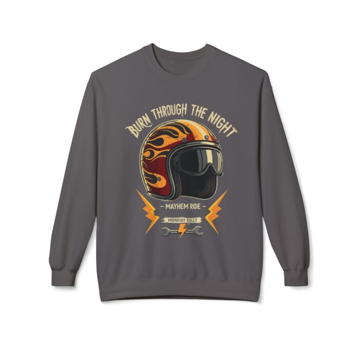 Burn through the night Unisex Midweight Softstyle Fleece Crewneck Sweatshirt - Image 41