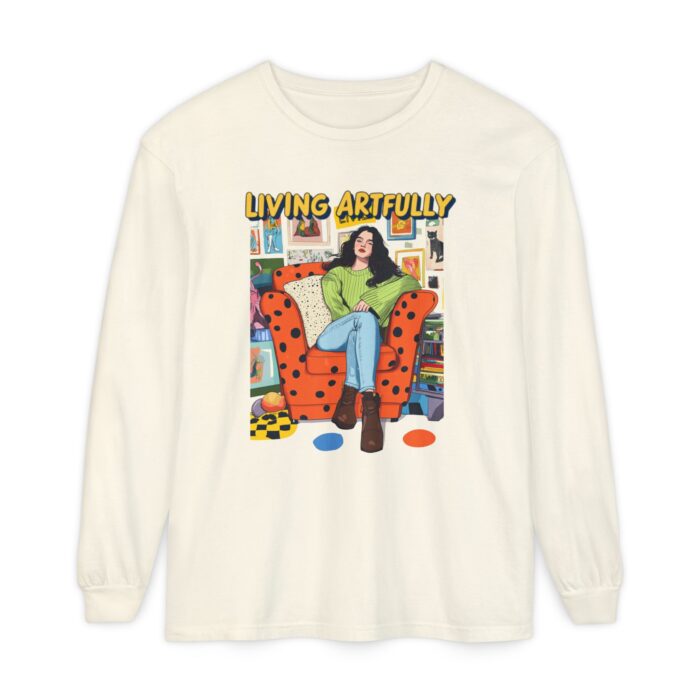 Living Artfully Unisex Garment-dyed Long Sleeve T-Shirt - Image 33