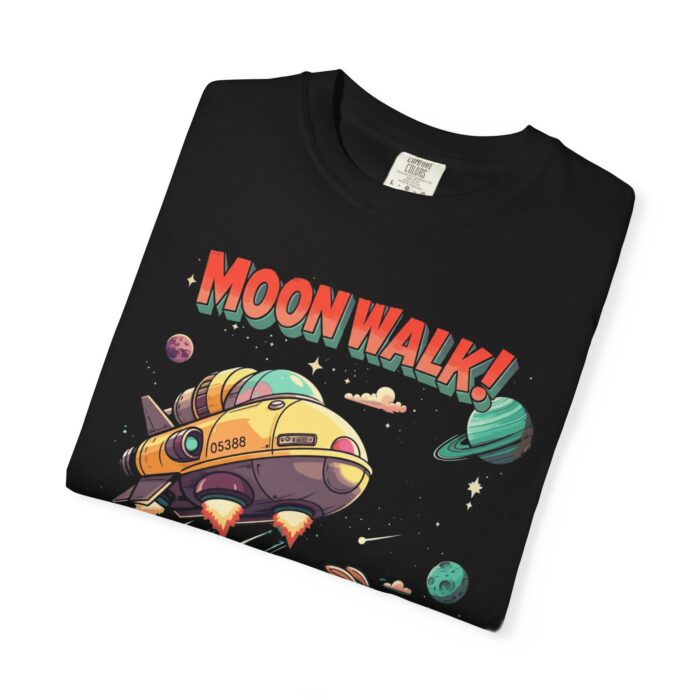 Playful Space-Themed Unisex T-Shirt, Moon Walk Graphic Tee, Astronaut Shirt, Gift for Kids, Sci-Fi Apparel - Image 15