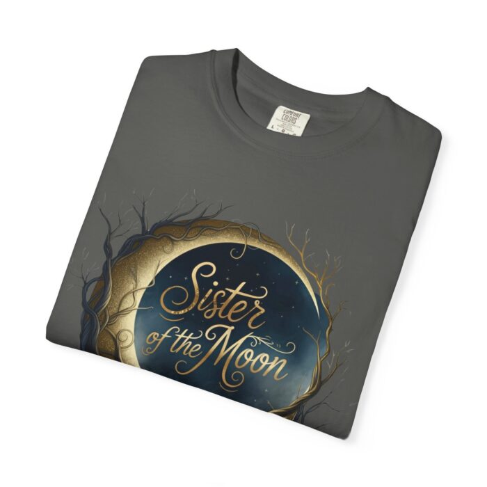 Moon Sister T-Shirt | Unisex Garment-Dyed Tee, Gift for Moon Lovers, Celestial Apparel, Astrology Shirt, Boho Fashion - Image 3