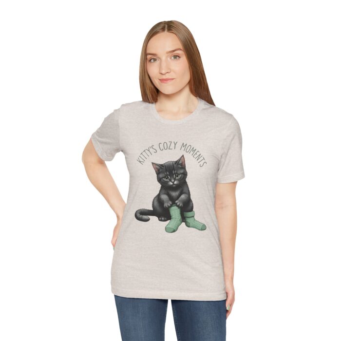 Cute Cat Jersey Tee - Kitty's Cozy Moments, Pet Lover Shirt, Gifts for Cat Owners, Animal Lover Apparel, Fun Cat Lover Tee - Image 27