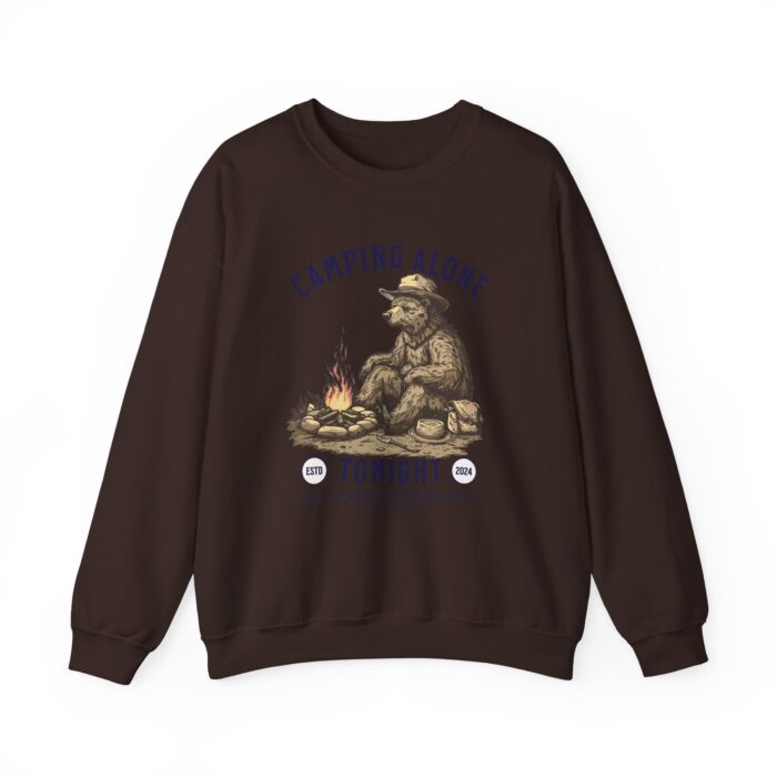 Camping alone Unisex Heavy Blend™ Crewneck Sweatshirt - Image 33