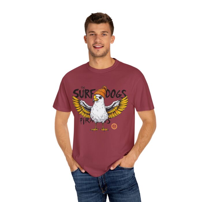 Surf Dogs Graphic T-Shirt for Animal Lovers - Unisex Garment-Dyed Tee - Image 49