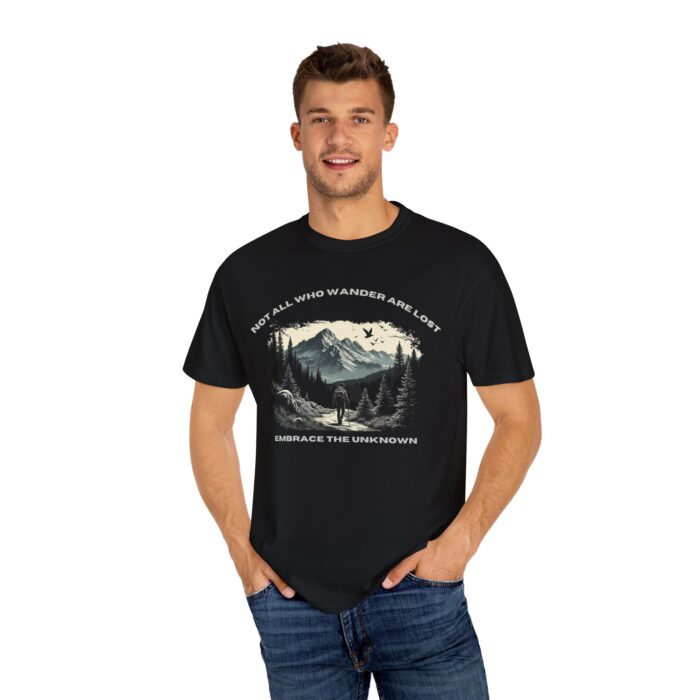 Adventure-Themed Unisex T-Shirt - Embrace the Unknown, Inspirational Tee for Explorers, Wanderlust Gift, Nature Lover Apparel, Hiking Shirt - Image 14