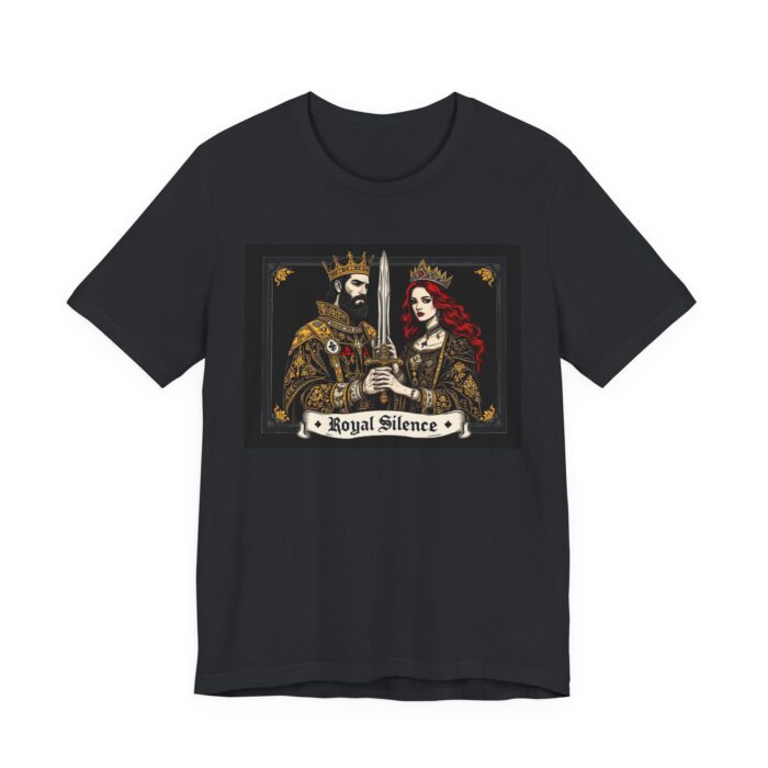 Royal Silence Graphic Tee, Gothic T-Shirt, King and Queen Shirt, Unisex Fashion Top, Drawstring Bag, Gift for Him/Her - Image 12