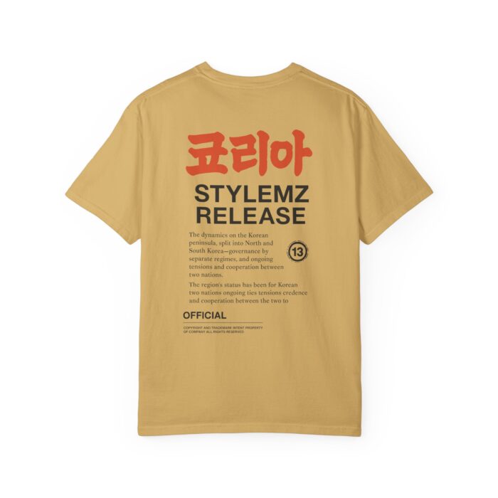 Unisex Garment-Dyed T-shirt - Korean Style Release Tee - Image 18