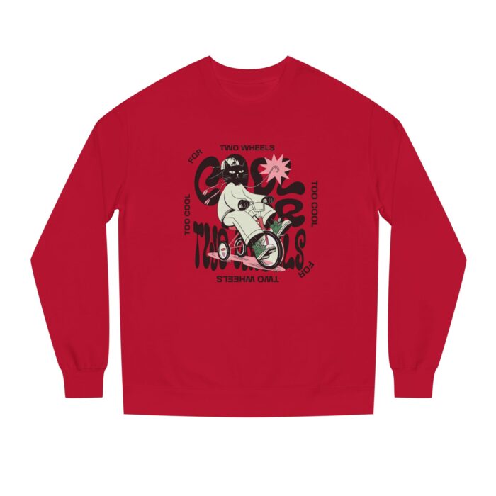 Too cool for two wheels Unisex Crew Neck Sweatshirt - Image 49