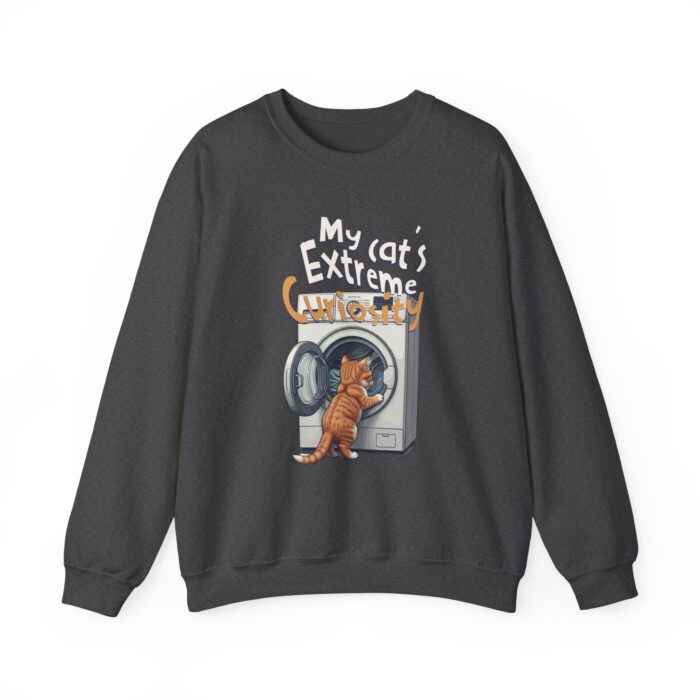My cat's extreme curiosity Unisex Heavy Blend™ Crewneck Sweatshirt - Image 13