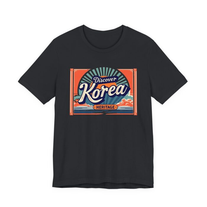 Korea Heritage Tee, Vintage Travel Shirt, Unisex Graphic Tee, Gifts for Travelers, Korean Culture Apparel, Heritage Celebration Clothing - Image 4