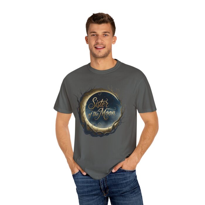 Moon Sister T-Shirt | Unisex Garment-Dyed Tee, Gift for Moon Lovers, Celestial Apparel, Astrology Shirt, Boho Fashion - Image 4