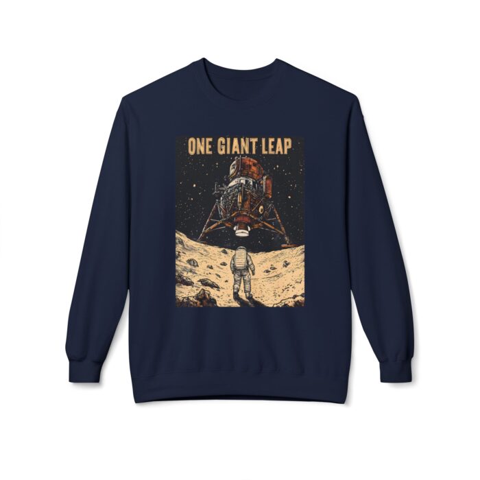 One giant leap Unisex Midweight Softstyle Fleece Crewneck Sweatshirt - Image 13