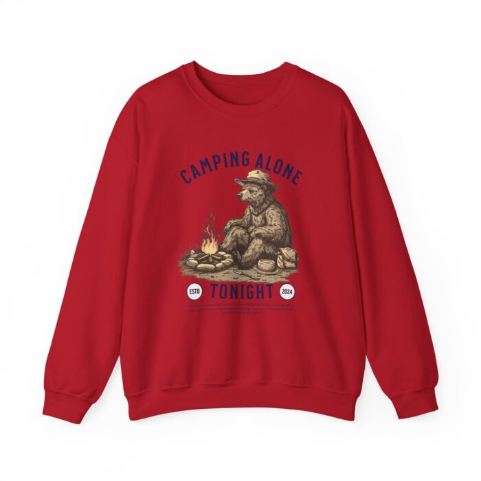 Camping alone Unisex Heavy Blend™ Crewneck Sweatshirt - Image 57