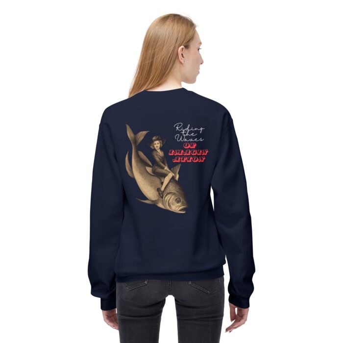 "Riding the Waves of Imagination" Unisex Midweight Softstyle Fleece Crewneck Sweatshirt - Image 24