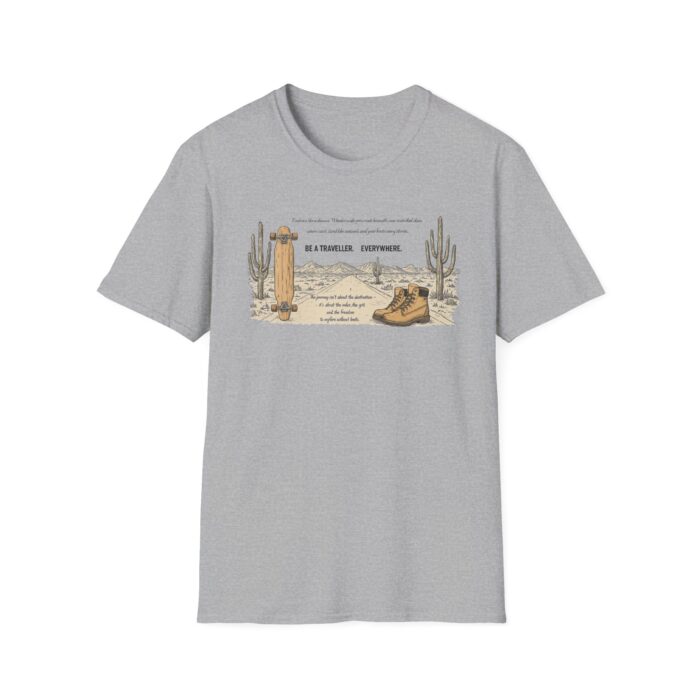 Be a traveller everywhere Unisex Softstyle T-Shirt - Image 13