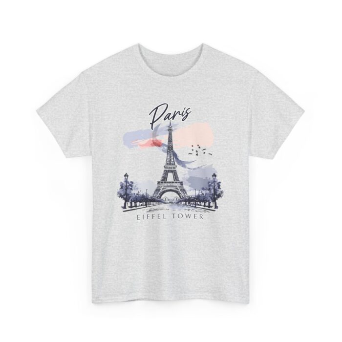 Paris Eiffel Tower Unisex Heavy Cotton Tee, Travel Shirt, Gift for Travelers, Vacation Shirt, Paris Lover Apparel - Image 14