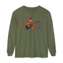 According to the will of God Rockin' Tiger Long Sleeve T-Shirt – Unisex Garment-Dyed Tee