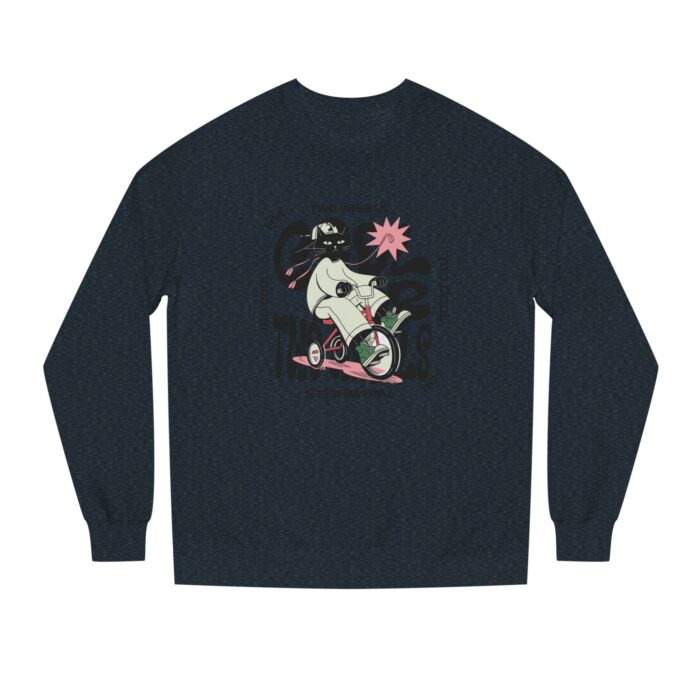 Too cool for two wheels Unisex Crew Neck Sweatshirt - Image 37