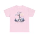 Paris Eiffel Tower Unisex Heavy Cotton Tee, Travel Shirt, Gift for Travelers, Vacation Shirt, Paris Lover Apparel