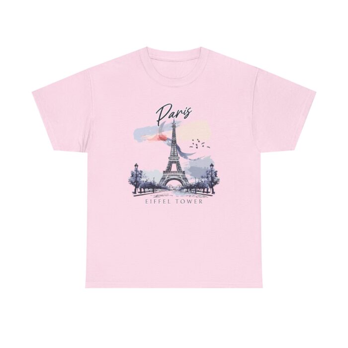 Paris Eiffel Tower Unisex Heavy Cotton Tee, Travel Shirt, Gift for Travelers, Vacation Shirt, Paris Lover Apparel - Image 56