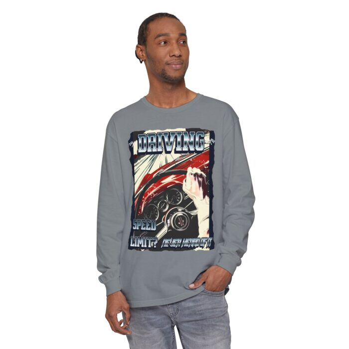 Driving Unisex Garment-dyed Long Sleeve T-Shirt - Image 39