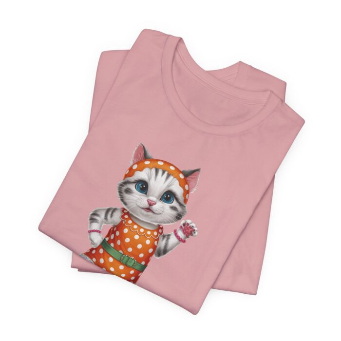 Retro Cat Unisex Tee, Fun Cat Shirt, Summer Vibes T-Shirt, Gift for Cat Lovers, Cute Animal Apparel - Image 32
