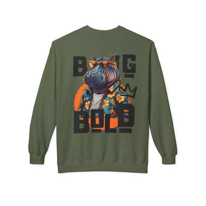 Big Bold Unisex Midweight Softstyle Fleece Crewneck Sweatshirt - Image 10