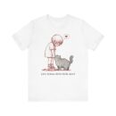 Cute Cat Lover Tee, Animal Graphic Shirt, Gift for Cat Mom, Funny Pet Lover Apparel, Love Knows When You're Quiet T-Shirt