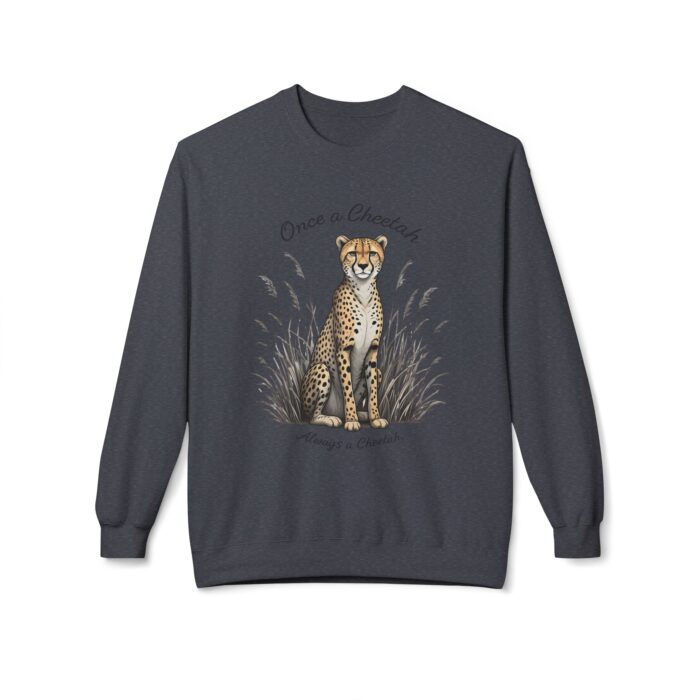 Always a cheetah Unisex Midweight Softstyle Fleece Crewneck Sweatshirt - Image 13