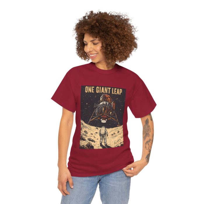 Moon Landing Adventure Tee - Unisex Heavy Cotton T-Shirt, Space Exploration Gift, Astronomy Shirt, Vintage Style Tee, One Giant Leap Design - Image 38