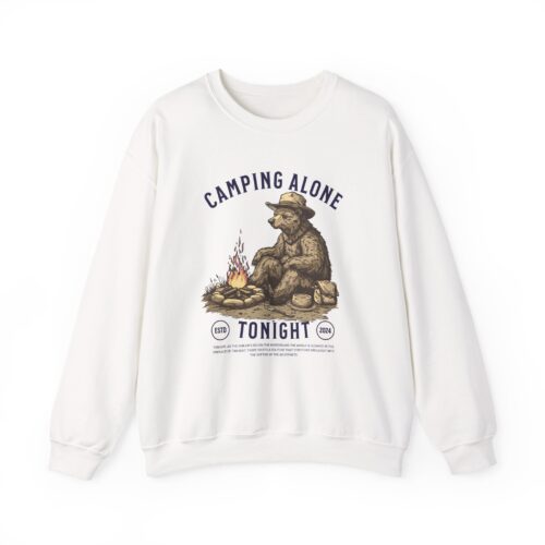 Camping alone Unisex Heavy Blend™ Crewneck Sweatshirt