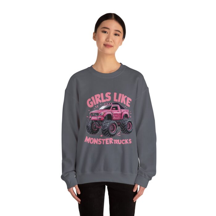 Girls like monster trucks Unisex Heavy Blend™ Crewneck Sweatshirt - Image 20